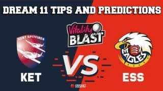 Dream11 Team Kent vs Essex South Group VITALITY T20 BLAST ENGLISH T20 BLAST – Cricket Prediction Tips For Today’s T20 Match KET vs ESS at Canterbury